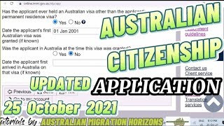 AUSTRALIAN CITIZENSHIP APPLICATION  How to apply an Australian Citizenship online No audio [upl. by Larry]