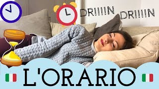 Come dire lORARIO in italiano che ora è che ore sono  How to Tell TIME in ITALIAN ⏰ ⌚️ 🕰 [upl. by Ativak]