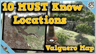 10 MUST Know Locations on Valguero  Ark Survival Evolved [upl. by Purvis759]