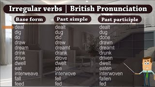 Full List Of Irregular Verbs with Pronunciation [upl. by Adelle355]