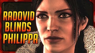 Radovid Gouges Philippa Eliharts Eyes Out  Witcher 2 [upl. by Landrum918]