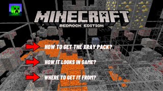 Minecraft Bedrock D6BS Xray Texture Pack In 11940 [upl. by Gavra239]