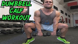 Intense 5 Minute Dumbbell Calf Workout [upl. by Ainslie]