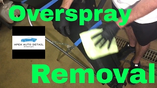 Overspray Removal from clear coat only [upl. by Rabiah]