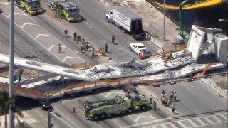 FIU bridge collapse live coverage Several killed in pedestrian bridge accident  ABC News [upl. by Coney]