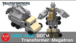 Lego MOC Transformers Mini Dark of the Moon Megatron Instruction [upl. by Etiuqal]