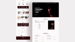 Responsive Personal Complete Portfolio Website HTML CSS And JavaScript  Mobile First [upl. by Yor]