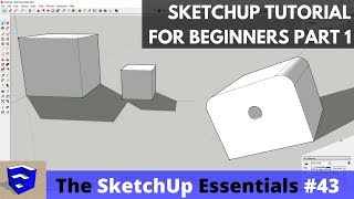 SketchUp Tutorial for Beginners  Part 1  Basic Functions [upl. by Meean]