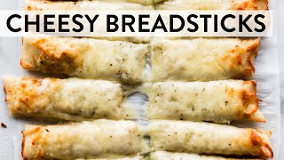 Cheesy Breadsticks  Sallys Baking Recipes [upl. by Nylesoy]