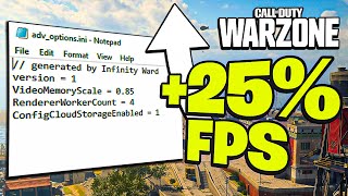 Warzone advoptions Settings  BOOST FPS amp Fix Stuttering Benchmarks Included [upl. by Christophe]