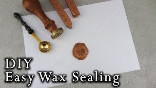 How to wax seal envelopes  DIY Wedding Invitations [upl. by Anual]