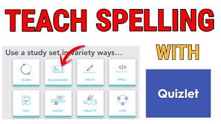 How To Teach Spelling With Quizlet Flash Cards [upl. by Acinonrev827]