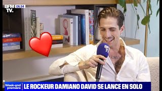 Damiano David for BFMtv 🎙️❤️ [upl. by Alacim]