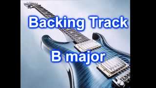 Pop Rock Backing TRack Guitar in B major [upl. by Osborn]