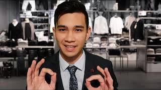 GENTLEMANLY🤵 ASMR Suit Fitting Roleplay Soft Spoken Personal Attention [upl. by Anneirda]