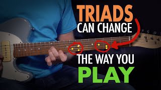 How using triads can change the way you play guitar  both rhythm and lead  Lesson EP399 [upl. by Rebmaed662]