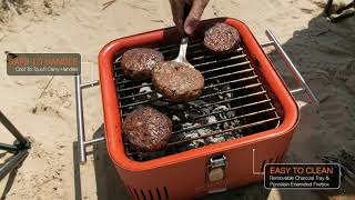 Everdure  CUBE Portable Charcoal Grill [upl. by Nahpets524]