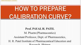 PART 1 How to prepare calibration curve [upl. by Catriona]