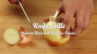 Knife Skills How to Slice and Dice an Onion [upl. by Enilra]