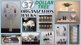 37 DOLLAR STORE ORGANIZATION HACKS  Dollar Tree DIY  ORGANIZATION IDEAS [upl. by Ataner]