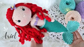 Tutorial Ariel Sirenita Amigurumi  Serie Princesas Part 14 Sub 🇺🇸🇪🇸 GretaWings [upl. by Odranreb]