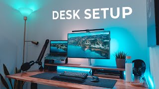 The MODERN Home Office Setup – DIY Transformation  Desk Tour [upl. by Newlin]