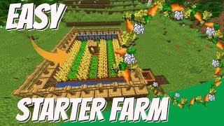 How to make a Crop Farm in Minecraft Starter Crop Farm for Minecraft Survival 114 amp 115 Avomance [upl. by Magnien]