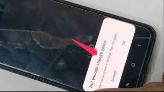 not enough storage space samsungNot Enough Memory Space Problem Fix [upl. by Burty]