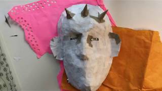 Paper Mache Masks Part 2 [upl. by Ikairik]