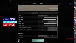 cNed New Crosshair Settings Valorant UPDATED [upl. by Llehsyar]