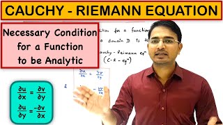 CauchyRiemann equations cr equationsnecessary condition for analytic function [upl. by Zacherie]