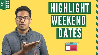 Highlight Weekends Dates and Holidays in Excel Easy Method [upl. by Stanwin417]