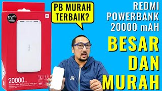 Kapasitas Besar Bisa Dibawa Naik Pesawat Review Power Bank 20000mAh Redmi Xiaomi [upl. by Berfield]