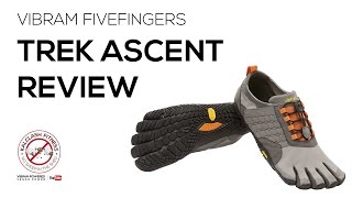 Vibram FiveFingers Trek Ascent review  barefoot running shoe review trail running [upl. by Ardaed]