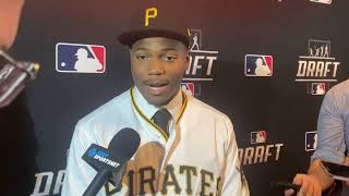 Termarr Johnson on being selected by Pirates 4th overall in 2022 MLB Draft [upl. by Junko10]