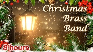 ☆ 8 HOURS ☆ CHRISTMAS MUSIC ♫ BRASS BAND Carols ☆ Christmas Music Instrumental ☆ Quintet Ensemble [upl. by Hervey]