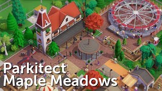 Parkitect Campaign Part 1  Maple Meadows  Realistic Family Park [upl. by Holmann168]