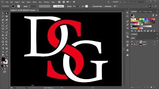 How to Overlap Letters in Adobe Illustrator  1 [upl. by Golightly]