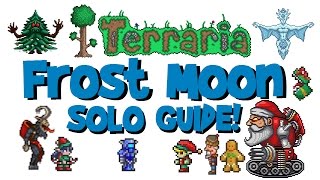 SOLO Terraria Frost Moon GuideTutorial Arena Drops How to Summon  Gameplay Event Tips [upl. by Bertrand]