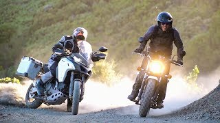 Suzuki VanVan 200 vs Ducati Multistrada 1200 Enduro Rags to Riches  On Two Wheels [upl. by Primaveria]