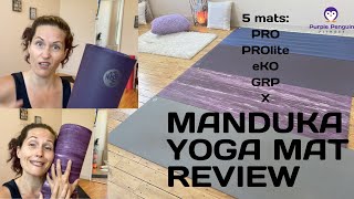 Manduka Yoga Mat Review  Pros and Cons of 5 Popular Yoga Mats for Home Workouts and Yoga Practice [upl. by Isle]