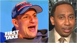 Stephen A reacts to the Patriots trading Rob Gronkowski to the Bucs  First Take [upl. by Naihr818]