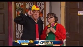 Kiko y la Chilindrina se reconcilian  Un Nuevo Día  Telemundo [upl. by Sikras]