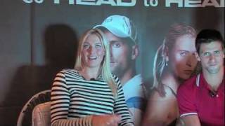 Maria Sharapova amp Novak Djokovic HEADtoHEAD Interview [upl. by Nesyla]