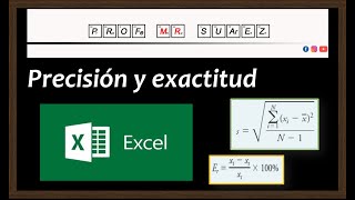 Precisión y exactitud usando Excel [upl. by Nohtan313]