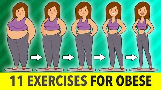 11 Exercises For Obese Beginners At Home [upl. by Elpmid]