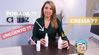 DIFERENCIAS ENTRE CREMA y LECHE POMADA y UNGÜENTO LOCIÓN GEL y PASTAS [upl. by Eicarg]