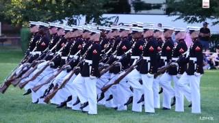 Watch The Amazing Marine Corps Silent Drill Platoon Perform at the Sunset Parade [upl. by Estella1]