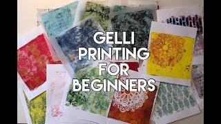 Gel printing for beginners  tutorial [upl. by Oicnedif]