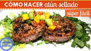 CÓMO HACER ATÚN SELLADO FÁCIL  Cocina de Addy [upl. by Odrawde]